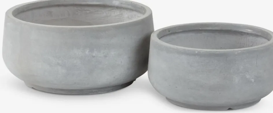 Hot TERASSEMacetero TERASSE Ø44/36 gris juego de 2 Maceteros