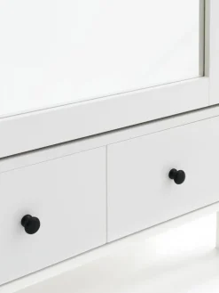 TERPETMueble recibidor TERPET con espejo blanco Percheros Con Zapatero|Percheros Con Zapatero