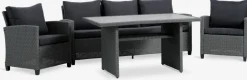 Discount THISEConjunto muebles jardín THISE 5 plazas gris Conjuntos Mesa Y Sillas De Jardín|Muebles De Jardín