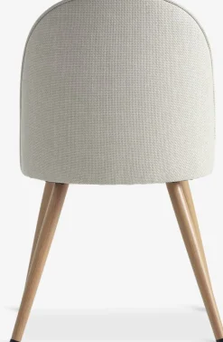 Outlet THORUPSilla de comedor THORUP tela beis/color roble natural Sillas De Comedor