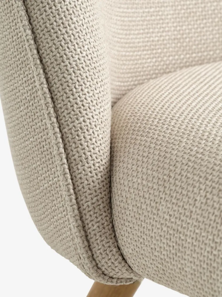 Outlet THORUPSillón THORUP tela beis/color roble Sillones