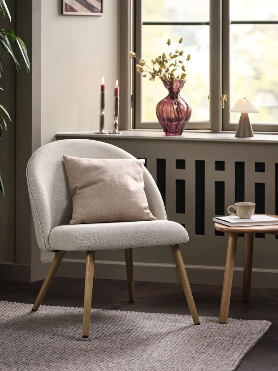 Outlet THORUPSillón THORUP tela beis/color roble Sillones
