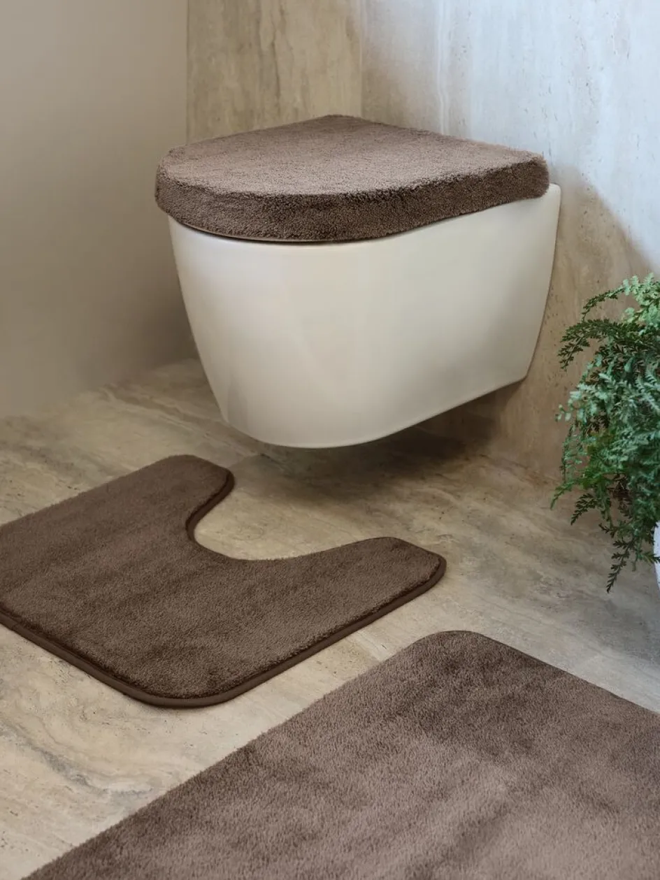 Best TIMSFORSBASICJuego alfombrillas baño TIMSFORS juego de 3 arena oscuro Alfombras De Baño