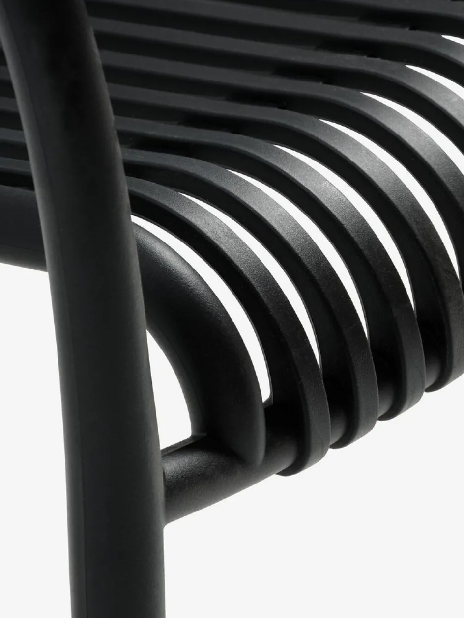 New TIPMOSE + NABBENMesa TIPMOSE L70 gris + 2 sillas NABBEN negro Conjuntos Mesa Y Sillas De Jardín