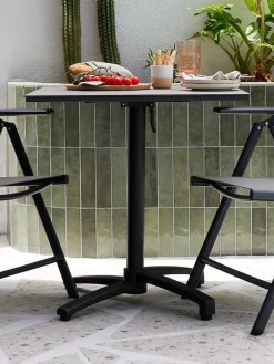 Online TIPMOSEMesa de balcón TIPMOSE A70xL70 gris Mesas De Jardín