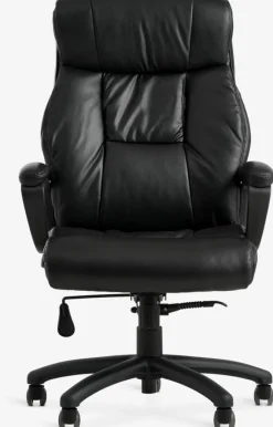 New TJELESilla de oficina TJELE polipiel negro/negro Sillas De Oficina|Sillas Gaming