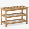 Clearance TOMMERUPBanco TOMMERUP con estantes roble natural Bancos|Bancos