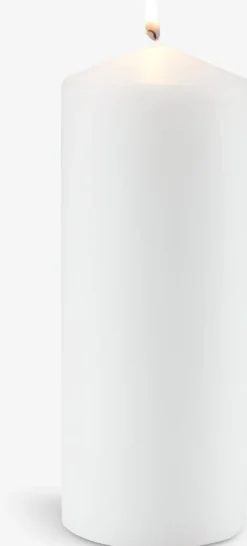 Hot TORALFVela pilar TORALF Ø8xA20 cm blanco Velas Y Servilletas|Velas Y Servilletas