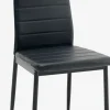 Discount TOREBYSilla de comedor TOREBY polipiel negro/negro Sillas De Comedor