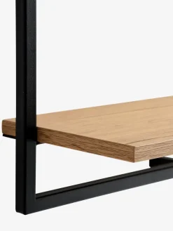 Clearance TRAPPEDALEstante de pared TRAPPEDAL 2 uds color roble cálido/negro Baldas|Baldas