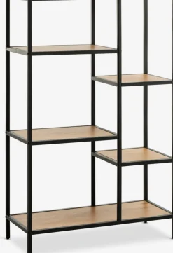 Clearance TRAPPEDALEstantería TRAPPEDAL 5 estantes color roble cálido/negro Estanterias Y Librerías|Estanterias Y Librerías