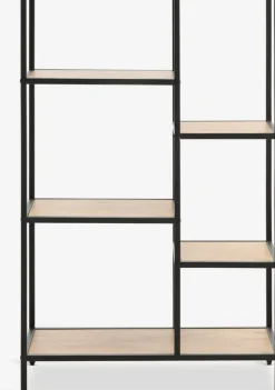 Clearance TRAPPEDALEstantería TRAPPEDAL 5 estantes color roble cálido/negro Estanterias Y Librerías|Estanterias Y Librerías