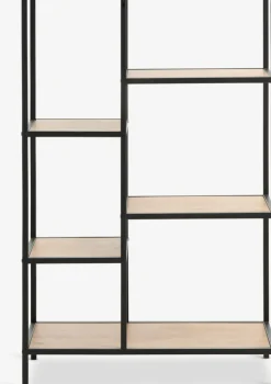 Clearance TRAPPEDALEstantería TRAPPEDAL 5 estantes color roble cálido/negro Estanterias Y Librerías|Estanterias Y Librerías