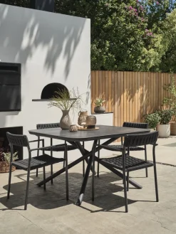 Online TRILLEVALLENSilla apilable TRILLEVALLEN negro Sillas De Jardín