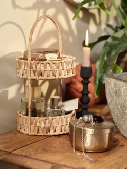 Clearance TUREHOLMCesta de dos alturas TUREHOLM Ø16xA31cm natural Cuidado Personal|Almacenaje Para El Baño