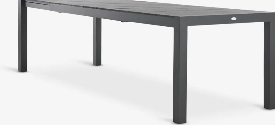 Discount TYDAL + LOMMAMesa TYDAL L208/272 + 4 sillas LOMMA negro Conjuntos Mesa Y Sillas De Jardín