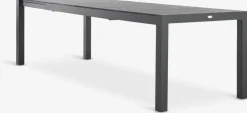 Outlet TYDAL + ORKANGERMesa TYDAL L208/272 negro + 4 sillas ORKANGER natural Conjuntos Mesa Y Sillas De Jardín