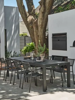 Sale TYDALMesa de jardín TYDAL A95xL208/272 negro Mesas De Jardín