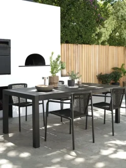 Sale TYDALMesa de jardín TYDAL A95xL208/272 negro Mesas De Jardín
