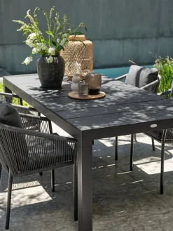 Sale TYDALMesa de jardín TYDAL A95xL208/272 negro Mesas De Jardín