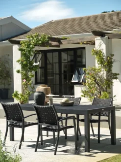 Sale TYDALMesa de jardín TYDAL A95xL208/272 negro Mesas De Jardín