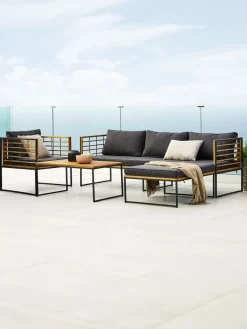 Best UGILTMesa de centro de exterior UGILT A60xL90 madera dura Mesas De Jardín|Muebles De Jardín