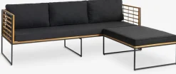 Sale UGILTSofá de exterior UGILT con chaise longue 3 plazas madera Muebles De Jardín