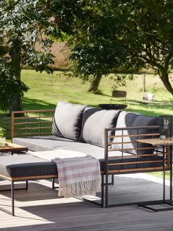 Sale UGILTSofá de exterior UGILT con chaise longue 3 plazas madera Muebles De Jardín