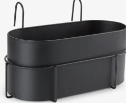 Discount UGLEJardinera balcón UGLE A23xL37xA22 negro Maceteros