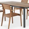 Hot ULBJERG + HAMRAMesa ULBJERG L214/297 + 4 sillas HAMRA madera dura Conjuntos Mesa Y Sillas De Jardín