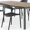 Discount ULBJERG + NANNESTADMesa ULBJERG L214/297 madera dura + 4 sillas NANNESTAD Conjuntos Mesa Y Sillas De Jardín