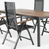 Clearance ULBJERG + SIRDALMesa ULBJERG L214/297 madera dura + 4 sillas SIRDAL gris Conjuntos Mesa Y Sillas De Jardín