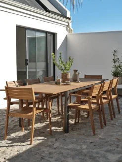 Clearance ULBJERGMesa de jardín ULBJERG A99xL214/297 madera dura Mesas De Jardín