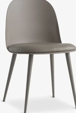 Online ULDALSilla de comedor ULDAL polipiel marrón Sillas De Comedor