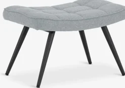 Best ULDUMReposapiés ULDUM tela gris/negro Sillones