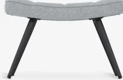 Best ULDUMReposapiés ULDUM tela gris/negro Sillones