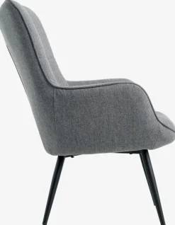 Discount ULDUMSillón ULDUM tela gris/negro Sillones