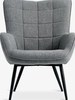 Discount ULDUMSillón ULDUM tela gris/negro Sillones