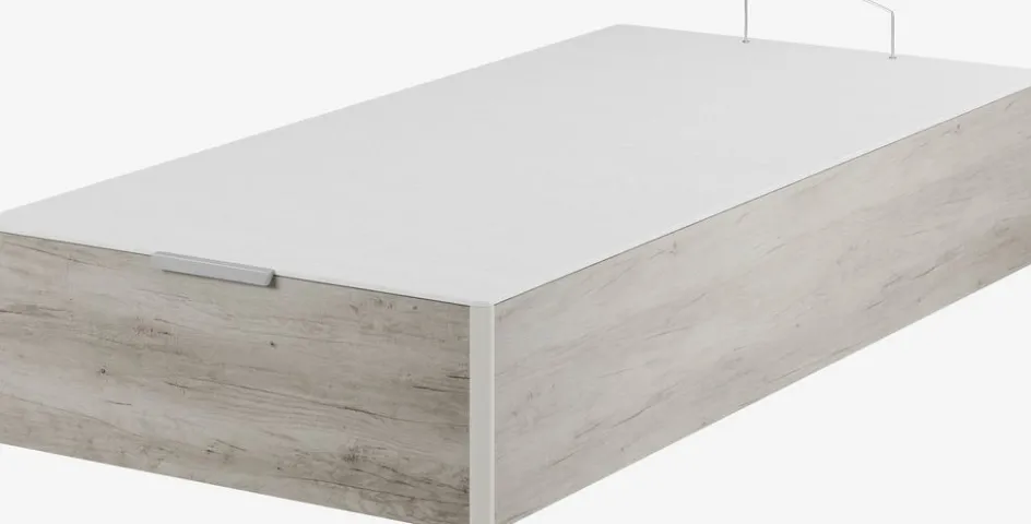 Outlet URUNDAGOLDCanapé 90x200cm URUNDA GA55 gris claro Camas Con Almacenaje|90 X 190 Cm