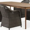 UVDAL + GAMMELBYMesa UVDAL L223 madera dura + 4 sillas GAMMELBY gris Conjuntos Mesa Y Sillas De Jardín
