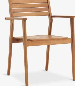 New UVDAL + HAMRAMesa UVDAL L223 + 4 sillas HAMRA madera dura Conjuntos Mesa Y Sillas De Jardín
