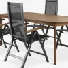 Discount UVDAL + SIRDALMesa UVDAL L223 madera dura + 4 sillas SIRDAL gris Conjuntos Mesa Y Sillas De Jardín