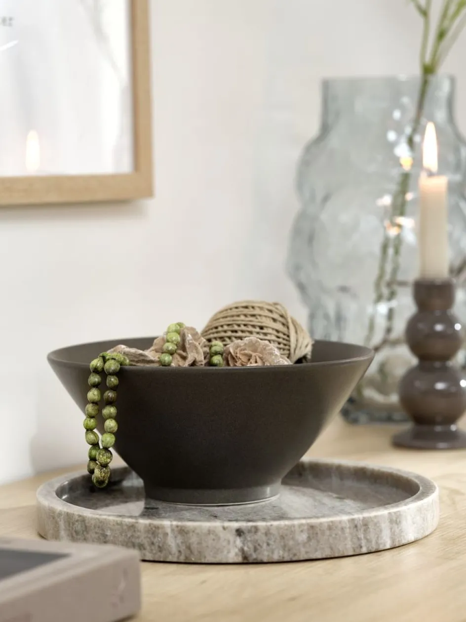 Outlet VALDEMARBandeja decorativa VALDEMAR Ø25cm mármol Accesorios Decoracion