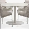 New VAMDRUP + GILJAMesa VAMDRUP Ø120 + 4 sillas GILJA beis Conjuntos Mesa Y Sillas De Jardín