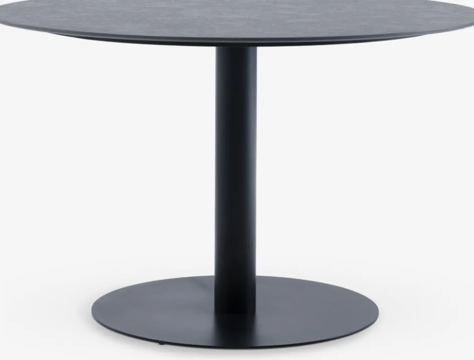 New VAMDRUP + GILJAMesa VAMDRUP Ø120 + 4 sillas GILJA gris Conjuntos Mesa Y Sillas De Jardín