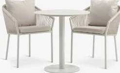 Sale VAMDRUP + GILJAMesa VAMDRUP Ø70 + 2 sillas GILJA beis Conjuntos Mesa Y Sillas De Jardín