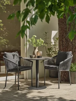 VAMDRUP + GILJAMesa VAMDRUP Ø70 + 2 sillas GILJA gris Conjuntos Mesa Y Sillas De Jardín