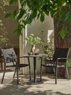 Online VAMDRUP + GLOMFJORDMesa VAMDRUP Ø70 gris + 2 sillas GLOMFJORD negro Conjuntos Mesa Y Sillas De Jardín