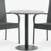 New VAMDRUP + GUDHJEMMesa VAMDRUP Ø70 + 2 sillas GUDHJEM gris Conjuntos Mesa Y Sillas De Jardín