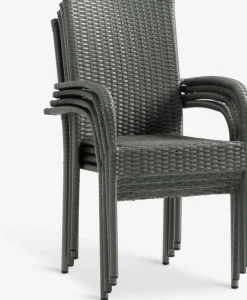 New VAMDRUP + GUDHJEMMesa VAMDRUP Ø70 + 2 sillas GUDHJEM gris Conjuntos Mesa Y Sillas De Jardín